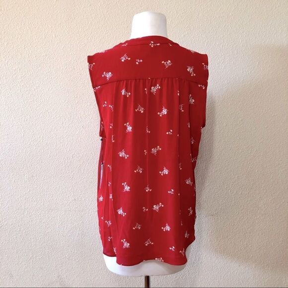 Vince Camuto Desert Bouquet Sleeveless Blouse Sz M - Picture 5 of 12